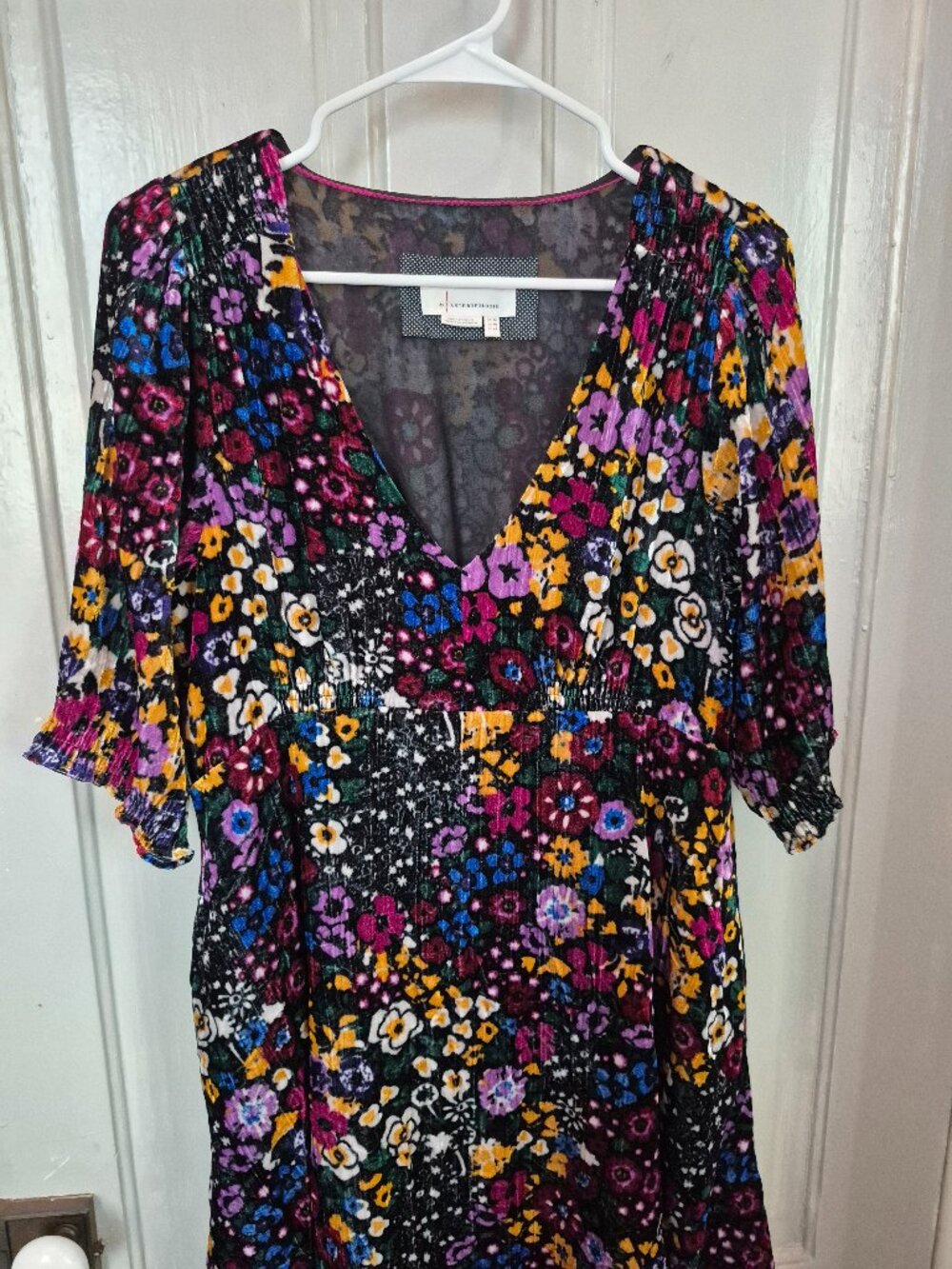Anthropologie velvet dress